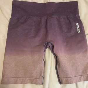 Gymshark Purple Ombré Biker Shorts (never worn)